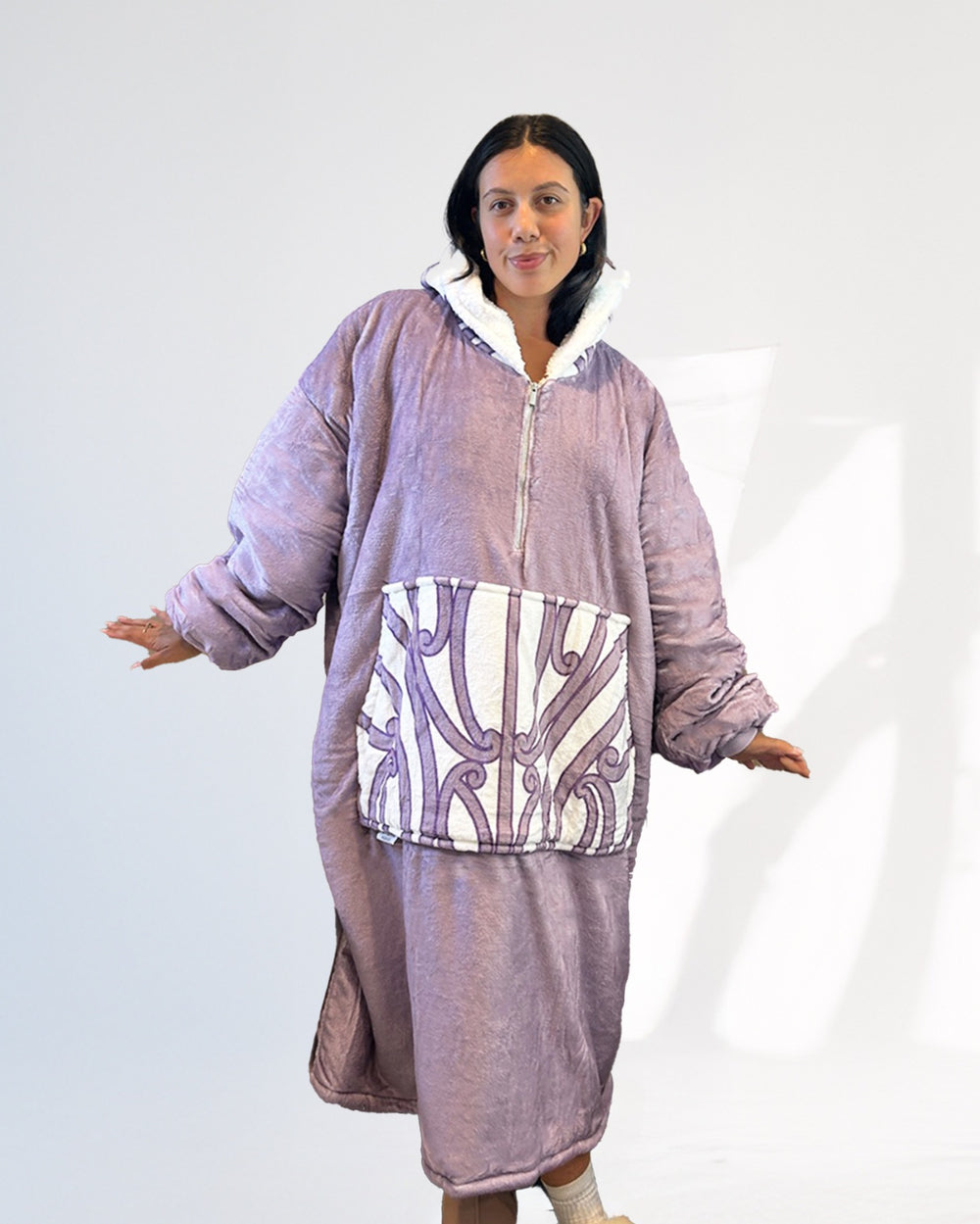 EXTRA LONG ADULT BLANKET HOODIE - WAIPOROPORO