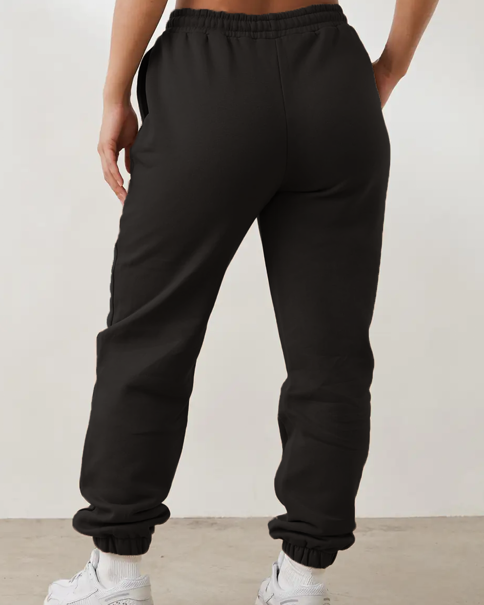 ADULTS LUX SHERPA SWEATPANTS - BLACK