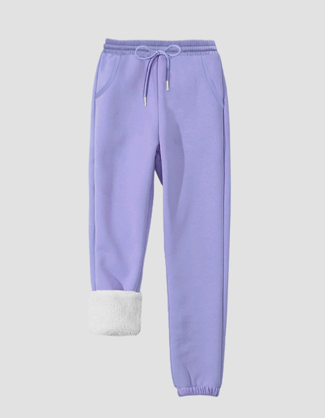 ADULTS LUX SHERPA SWEATPANTS - LAVENDER