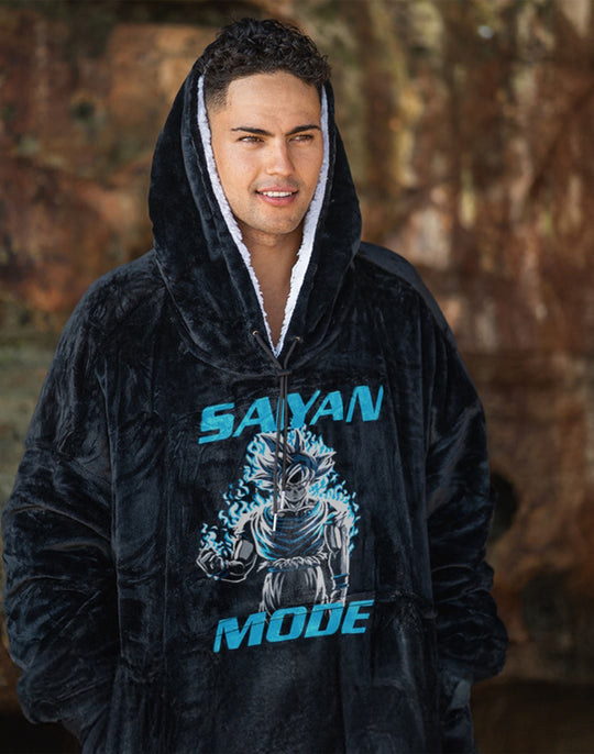 "CUSTOM FRONT IMAGE" BLANKET HOODIE
