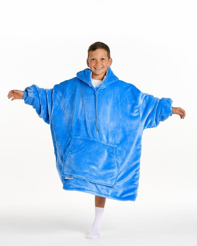 KIDS BLANKET HOODIE - BLUE