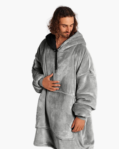 ADULT BLANKET HOODIE - GREY