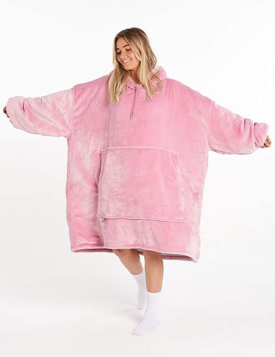 ADULTS BLANKET HOODIE - PINK - NZ Lycanhoodies