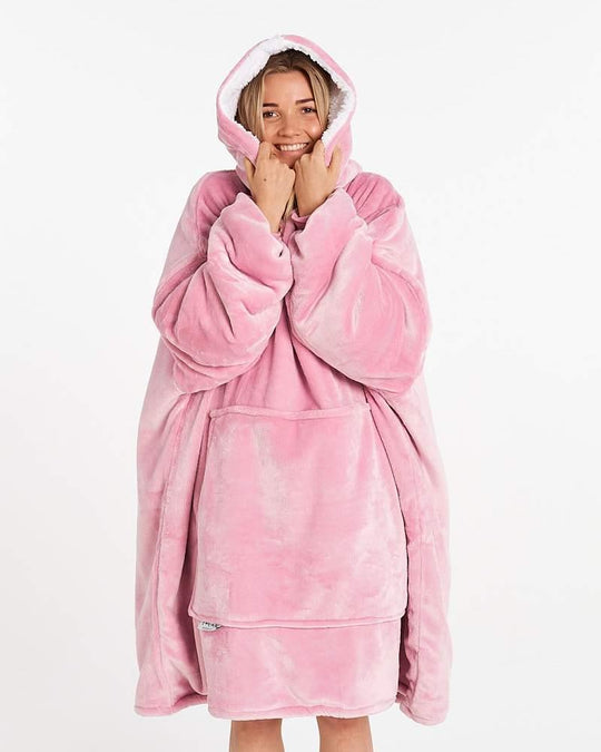 ADULTS BLANKET HOODIE - PINK - NZ Lycanhoodies