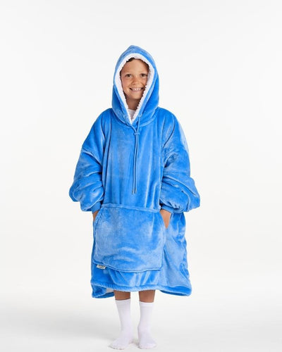 KIDS BLANKET HOODIE - BLUE