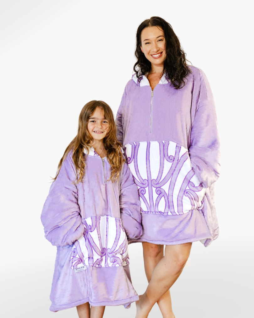 KIDS BLANKET HOODIE - WAIPOROPORO