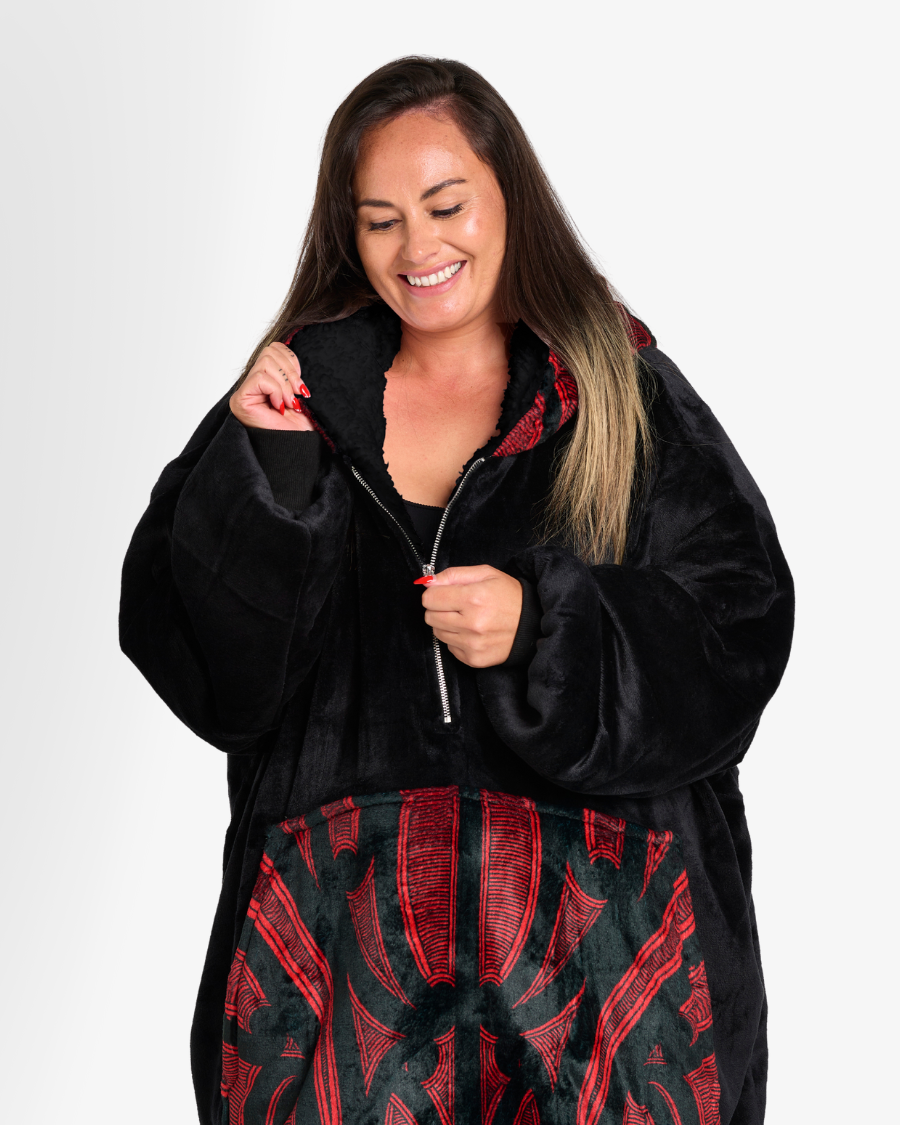 ADULT BLANKET HOODIE - MANGU